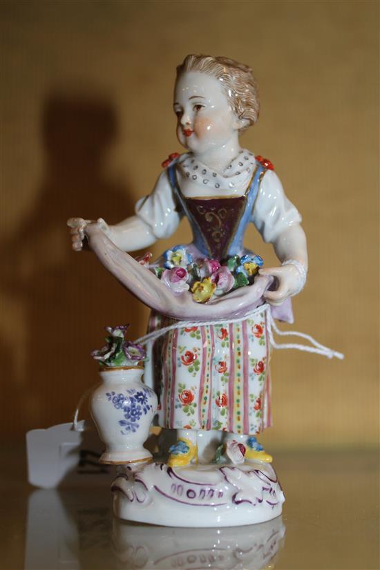 Meissen figure of a girl